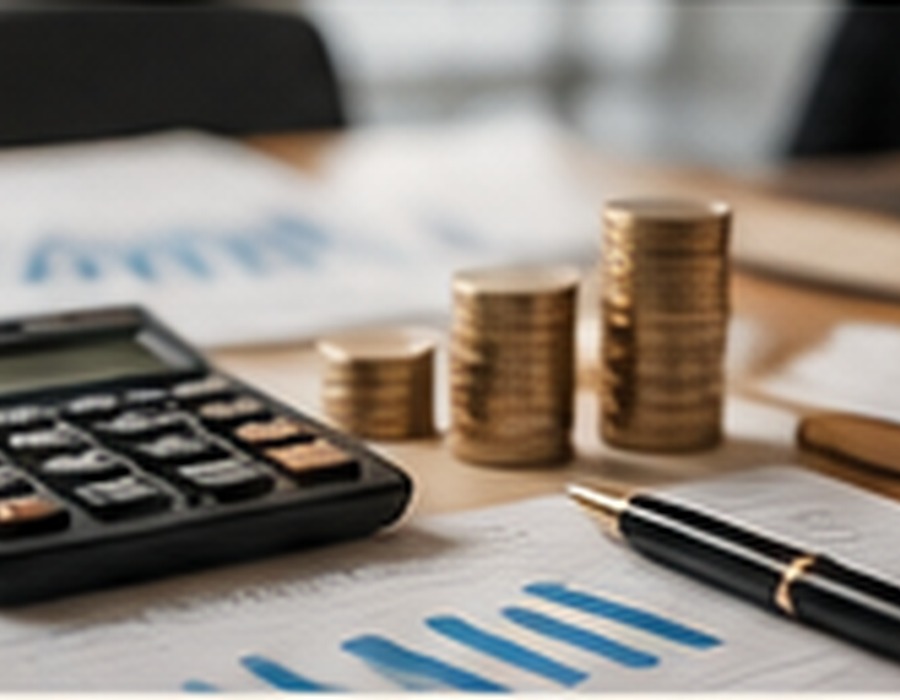 Calculadora y monedas para un crédito de libre inversión