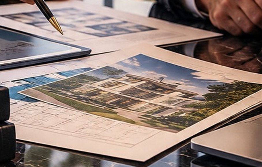 Terreno dividido en lotes y planos de subdivisión