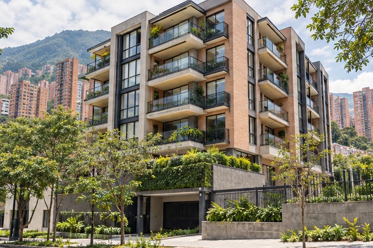 Edificio residencial, entorno de una copropiedad